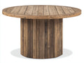 Tavolo da giardino - Teak massello - 140 x 140 x 76 cm - Marrone scuro - Stile rustico