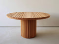 Tavolo da giardino - Teak massello - 130 x 130 x 76 cm - Marrone naturale - Stile moderno