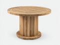Tavolo da giardino - Teak massello - 110 x 110 x 75 cm - Marrone chiaro - Stile naturale