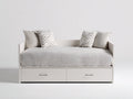 Divano letto - Legno - 205x95x82 cm - Bianco - Moderno minimalista
