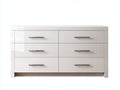 Cassettiera - Legno ingegnerizzato - 140x43x78 cm - Bianco - Contemporaneo