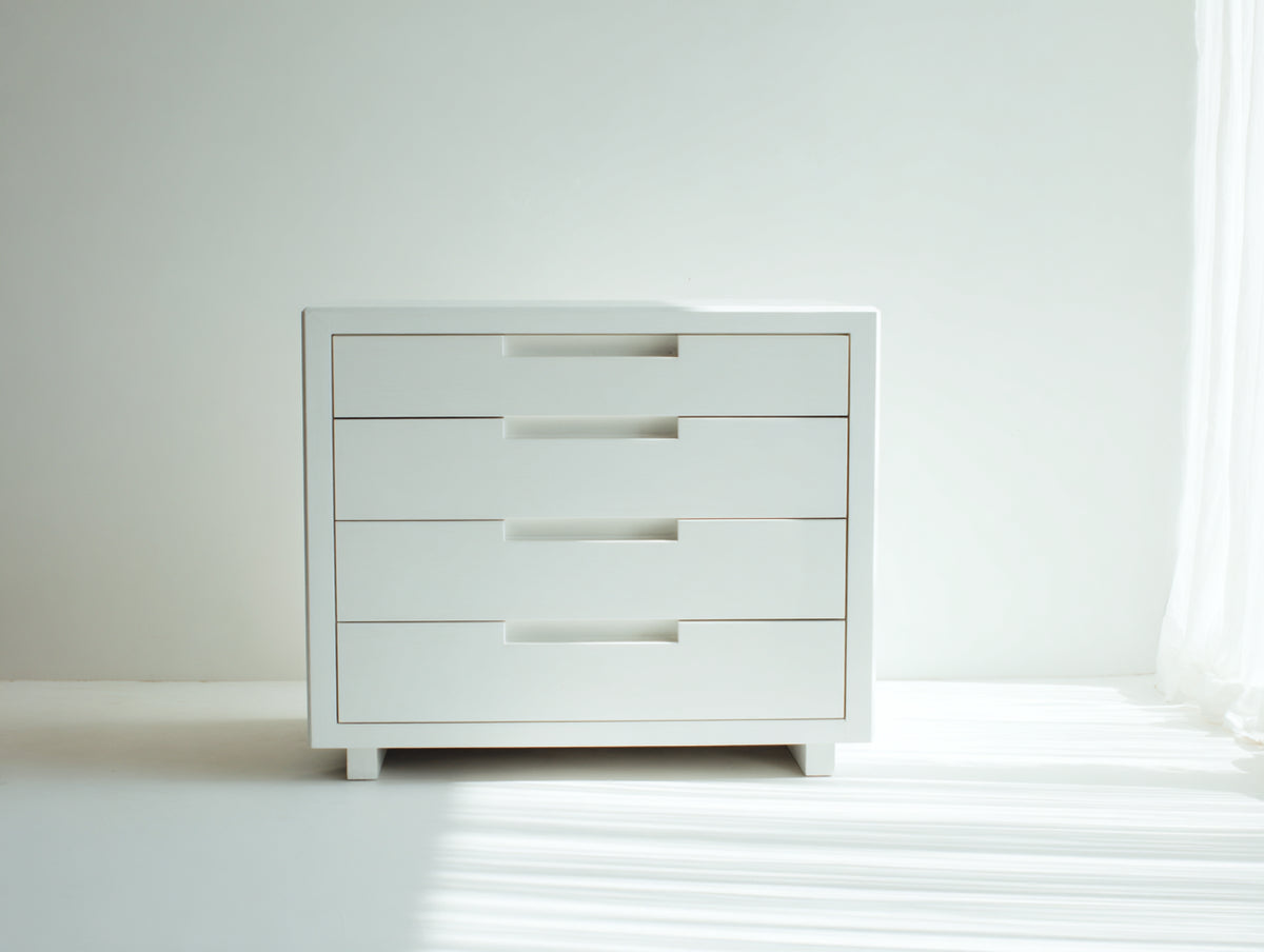 Cassettiera - Legno ingegnerizzato - 78x40x75 cm - Bianco - Moderno