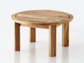 Tavolo da giardino - Teak massello - 75 x 75 x 50 cm - Marrone naturale - Stile naturale