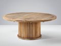 Tavolo da giardino - Teak massello - 150 x 150 x 76 cm - Marrone naturale - Stile contemporaneo